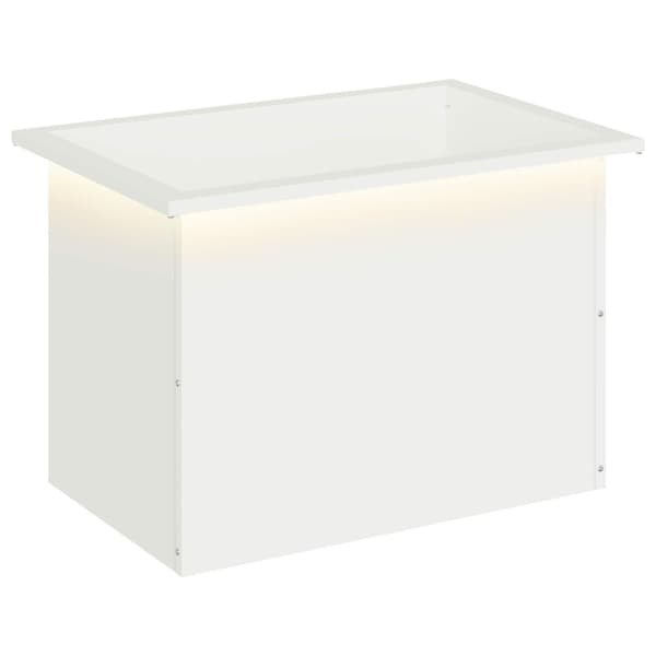 Odlingslåda med LED Vit 40 x 60 x 40 cm Stål