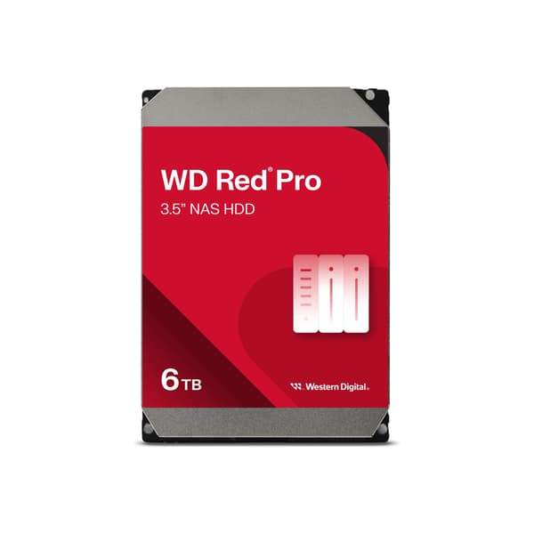 WD Red Pro WD6005FFBX - hårddisk - 6 TB - SATA 6Gb/s