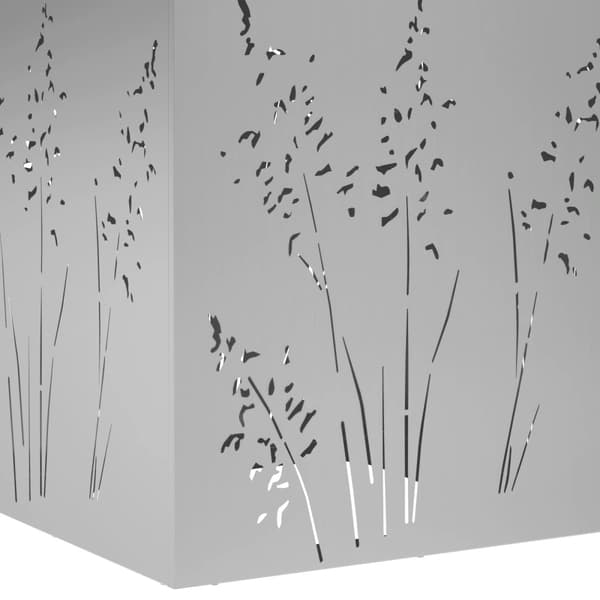 Trädgårdsplanterare Silver 50 x 50 x 75 cm Galvaniserat stål