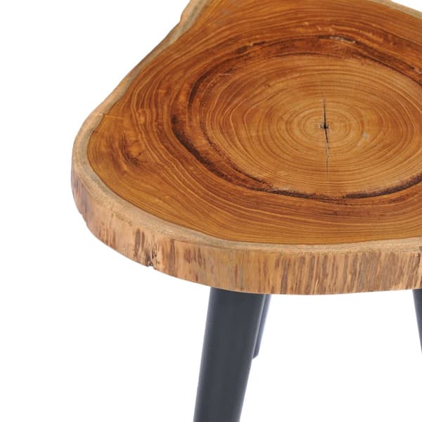 Soffbord 40x45 cm massiv teak