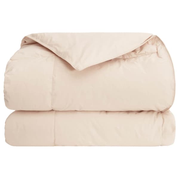 Duntäcke 135 x 220 cm Vinter 350 gsm Bomull och kapok Beige