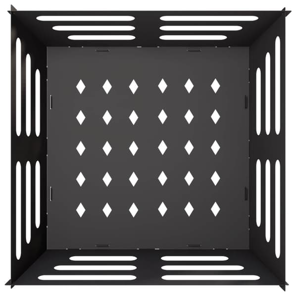 Eldstad Svart 60 x 60 x 30 cm Stål