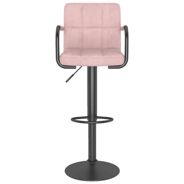 Barstolar 2 st rosa sammet