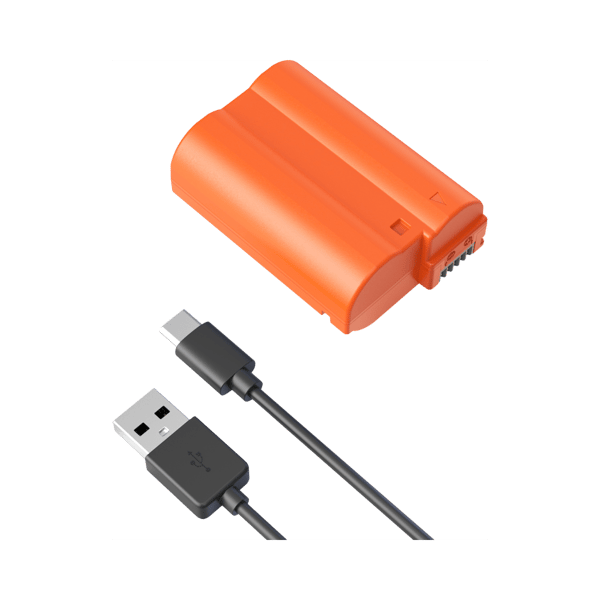 SmallRig 4966 EN-EL15c USB-C Rechargeable Camera Battery Orange