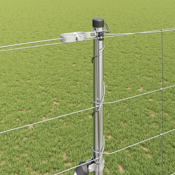 Stängselstolpe Galvaniserad 50 x 1,5 m Stål