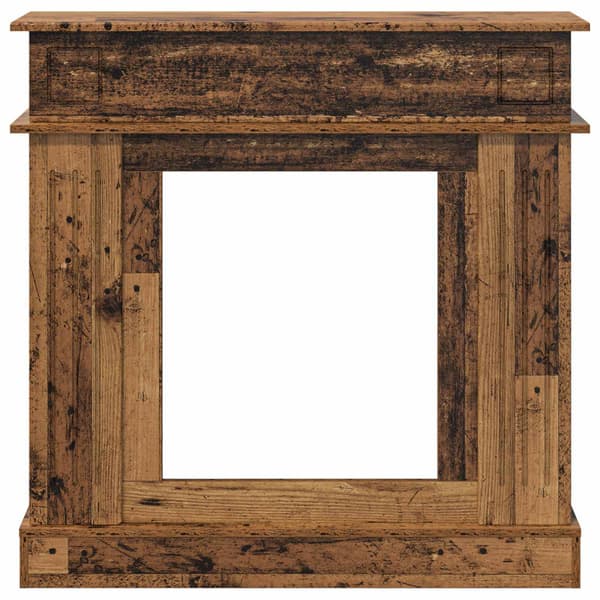 Eldstadsram Gammalt trä 102 x 26 x 100 cm Konstruerat trä