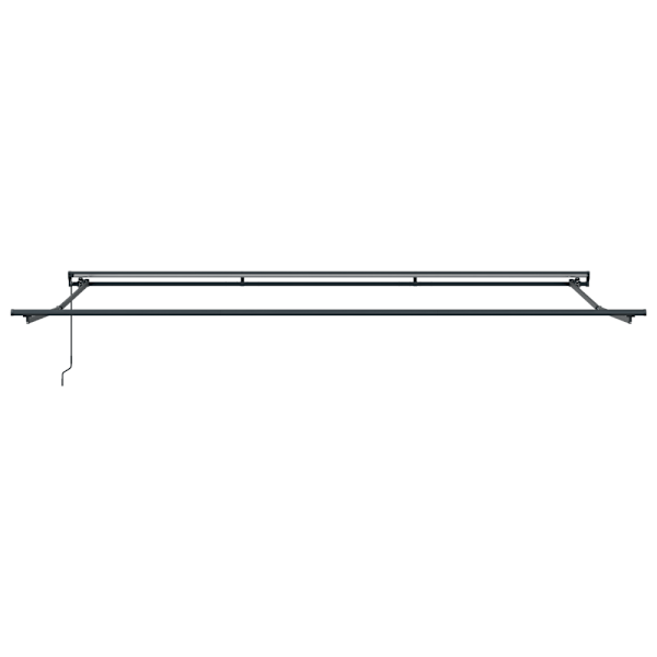 Markisram Blå och Vit 500 × 300 cm Polyester med PU-beläggning