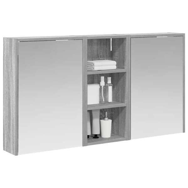 Badrumsskåpsset 3 st 116 x 16 x 62,5 cm Konstruerat trä
