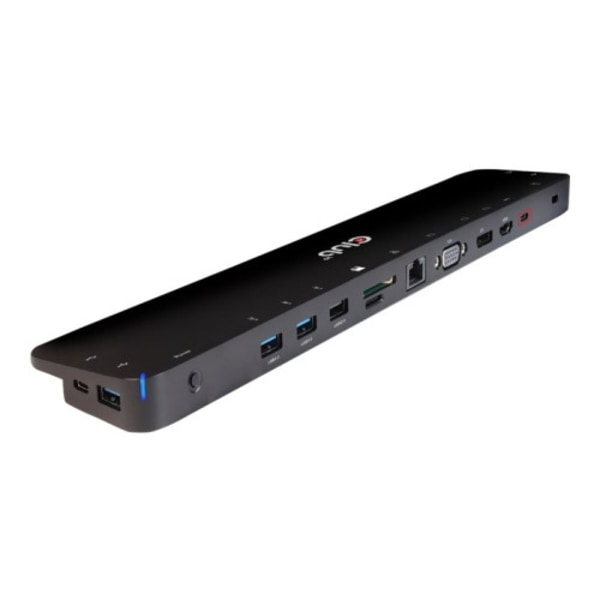 Club 3D Triple Display Dynamic PD Charging Dock - dockningsstation - USB-C - VGA, HDMI, DP - 1GbE