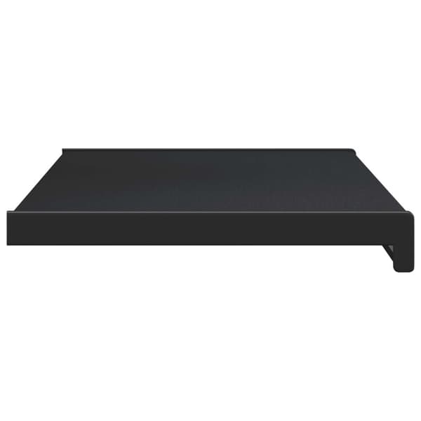 Fönsterbräda Svart med träådring 60 x 35 x 4,5 cm PVC