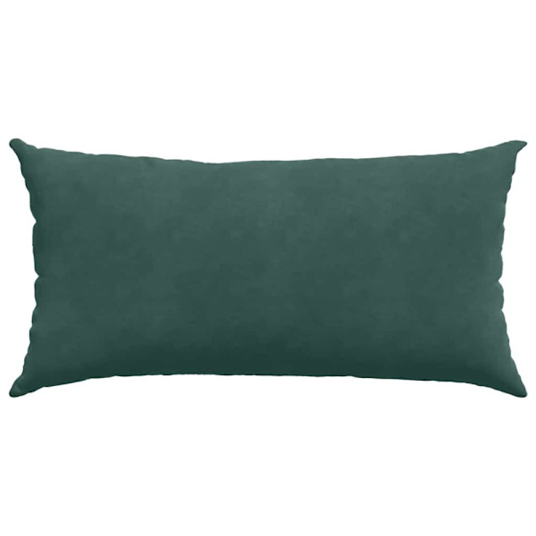 Sofakuddar 2 pcs Mörkgrön 80 x 40 cm Kordread tyg