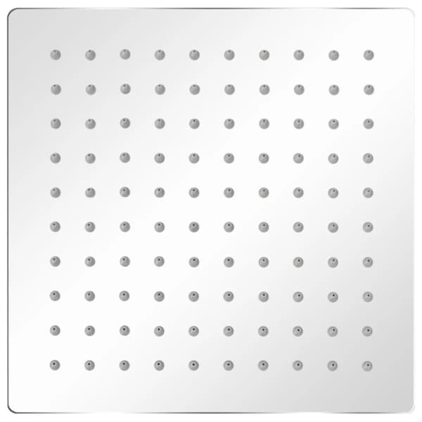 Munstycke till takdusch rostfritt stål 20x20 cm kvadratisk
