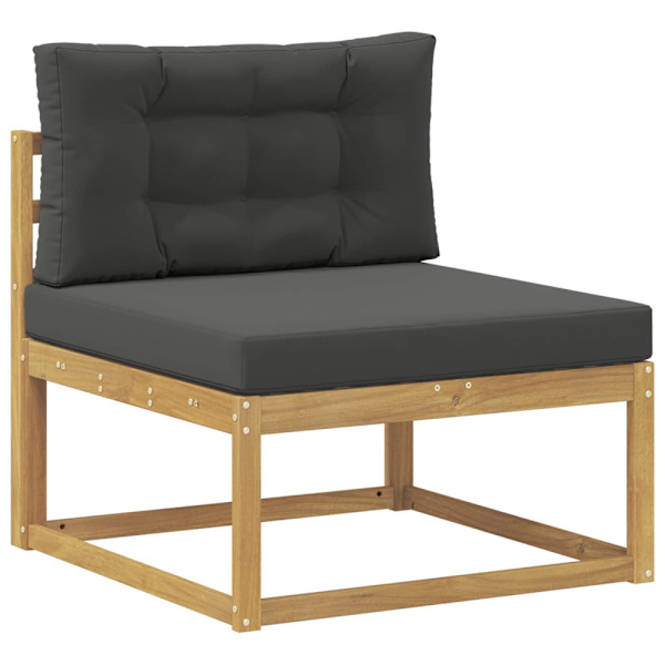 Utomhussoffset 7 pcs Vit och antracit 79 x 79 x 37 cm Polyester