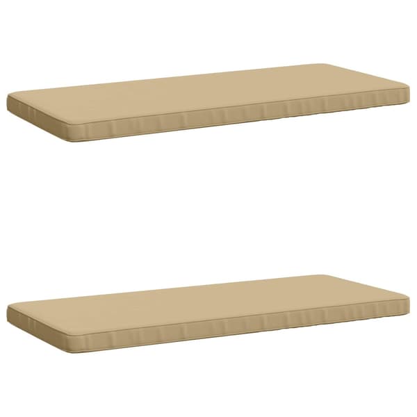 2-delade Bänk Kuddar VUGHT 2 st 100% Polyester Beige