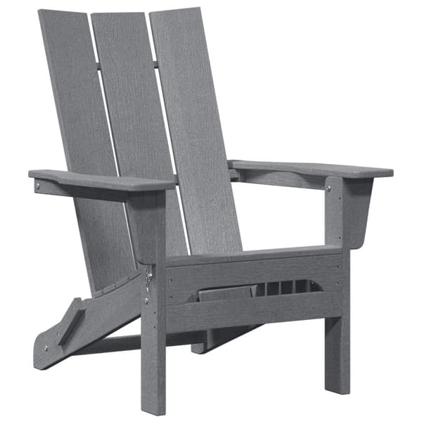 Trädgård Stol 2 pcs Ljusgrå 80,5 x 74,5 x 92 cm polyeten
