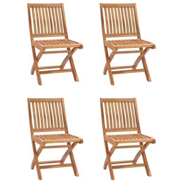 Matgrupp för trädgården 5 delar massiv teak