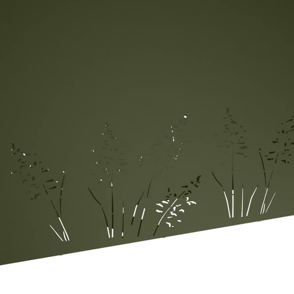 Trädgårdsplanterare 2 st Olivgrön 100 x 20 x 49 cm