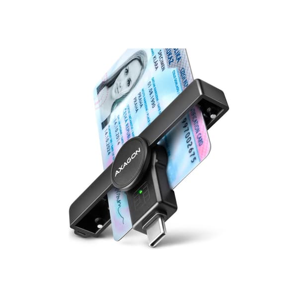 AXAGON CRE-SMPC - SMART-kortläsare - USB-C