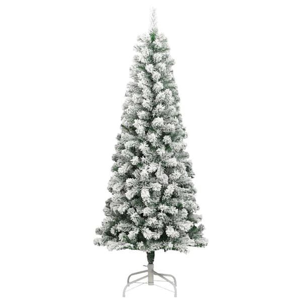 Plast Hingad Julgran 300 LED-lampor Grön och Vit 180 cm