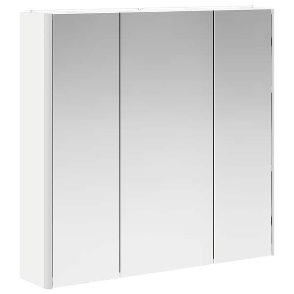 Badrumsspegelskåp Vit 73.5 x 15.5 x 70 cm Konstruerat trä