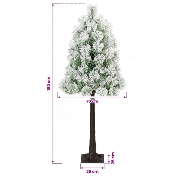 Plast Hingad Julgran 180 cm 300 LED-lampor Varmvit