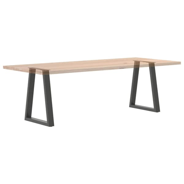 Matbordsben V-formade 2 st antracit 60x(72-73,3) cm stål
