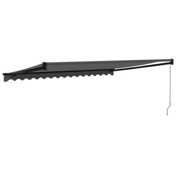 Markis infällbar antracit 4x3 m tyg&aluminium