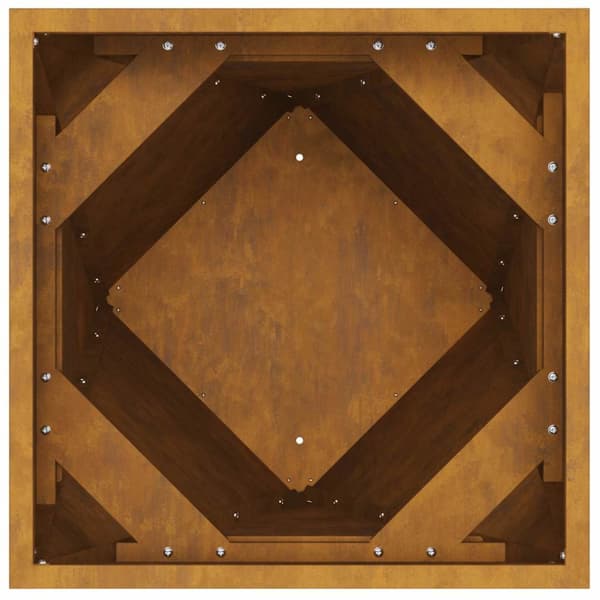 Planteringskärl 2 pcs Rostig 40 x 40 x 75 cm