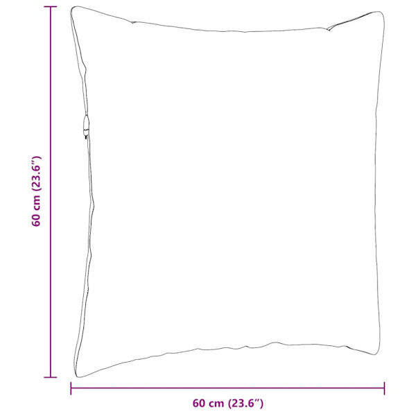 Sofakuddar 2 pcs Rosa 60 x 60 cm tyg