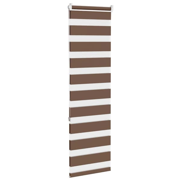 Rullgardin zebra brun 45x150 cm tyg bredd 40,9 cm polyester