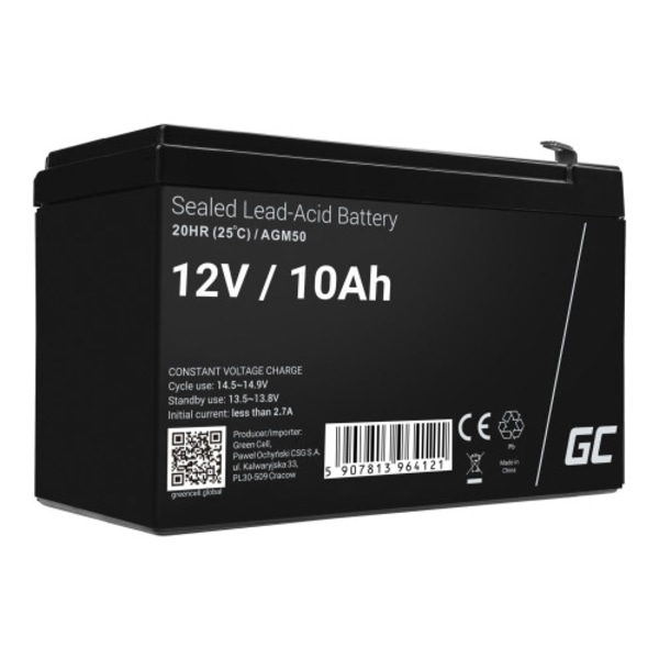 Green Cell AGM batteri - Bly-syra