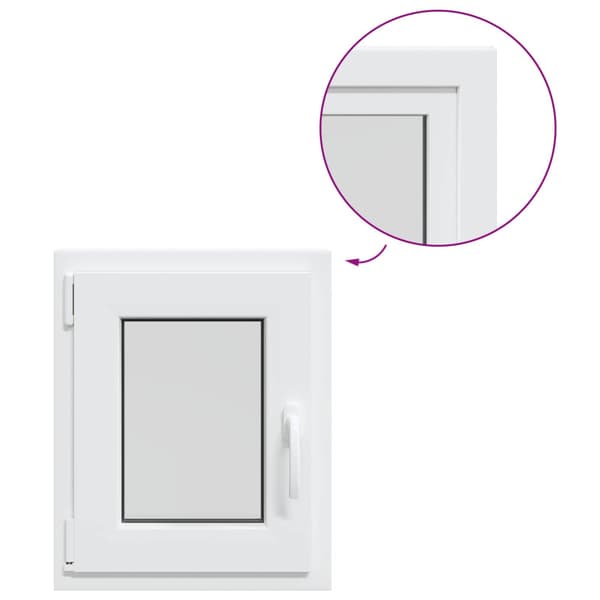 Källarfönster RISOR 50 x 60 cm PVC och glas