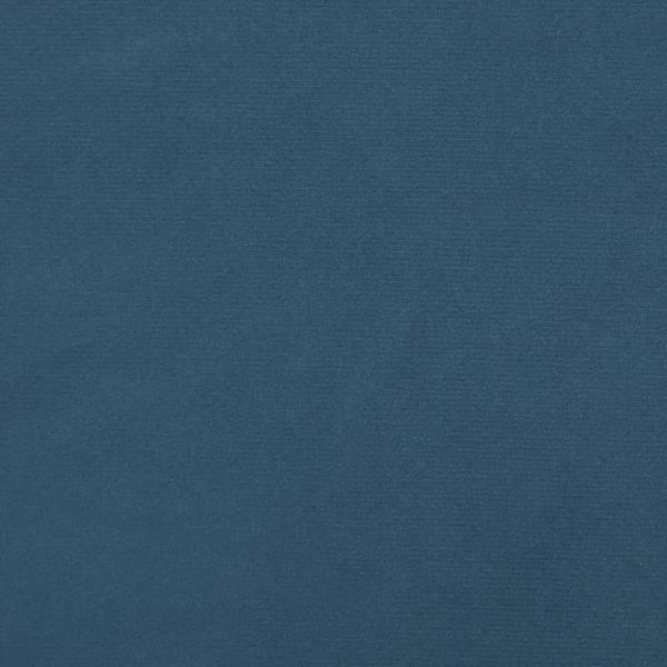 Ramsäng med madrass mörkblå 80x200 cm sammet