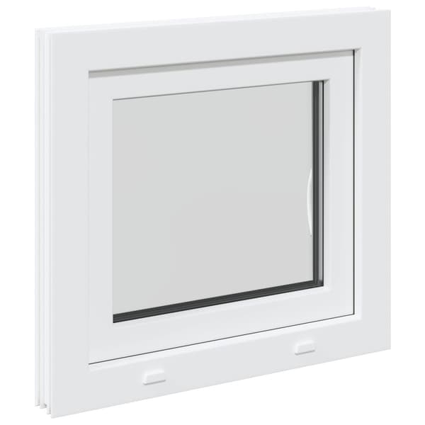 Källarfönster RISOR 60 x 55 cm PVC och glas