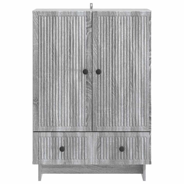 Sideboard Grå Sonoma 66 x 34,5 x 95 cm Konstruerat trä