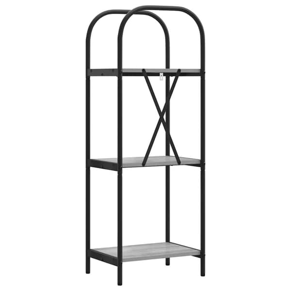 Hyllsystem Grå Sonoma 40 x 30 x 109 cm Konstruerat trä
