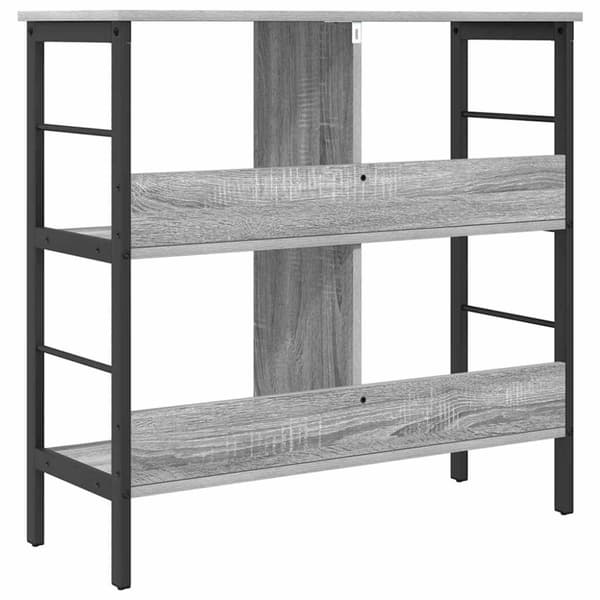 Hyllsystem Grå Sonoma 82 x 32 x 79 cm Konstruerat trä