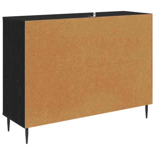 Sideboard ESSEN Svart ek 102 x 33 x 76 cm Konstruerat trä
