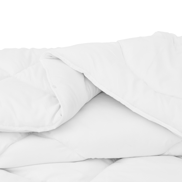 Täckeset med kudde 2 pcs Vit Mikrofiber