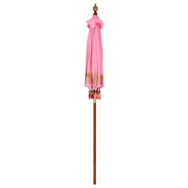 Balinesisk Parasol Rosa 185 x 185 x 260 cm Bomull