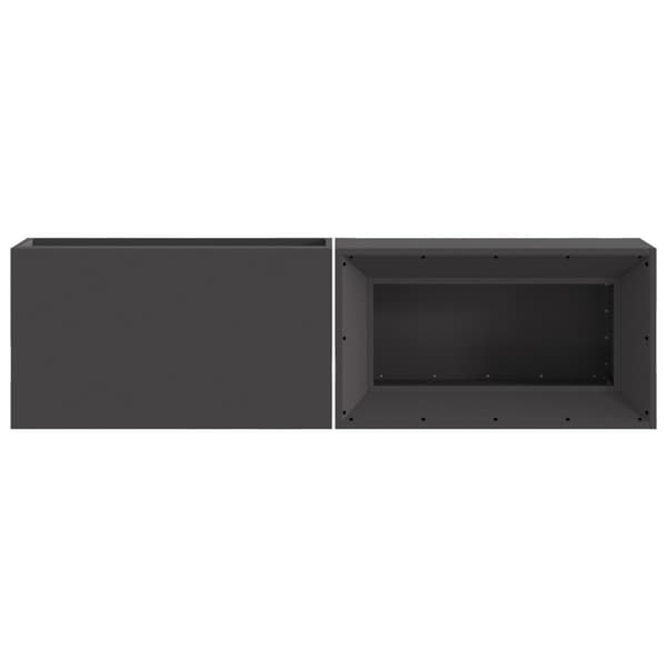 Eldstad Svart 160 x 45 x 35 cm Stål