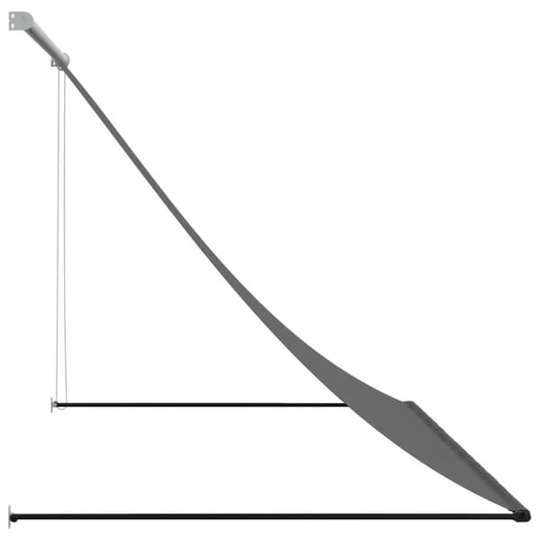 Markis infällbar antracit 250x150 cm tyg och stål