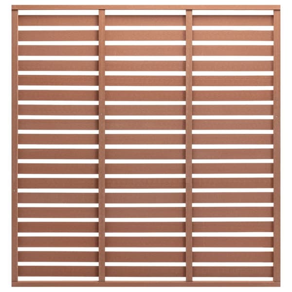 Staketpanel WPC 180x180 cm brun