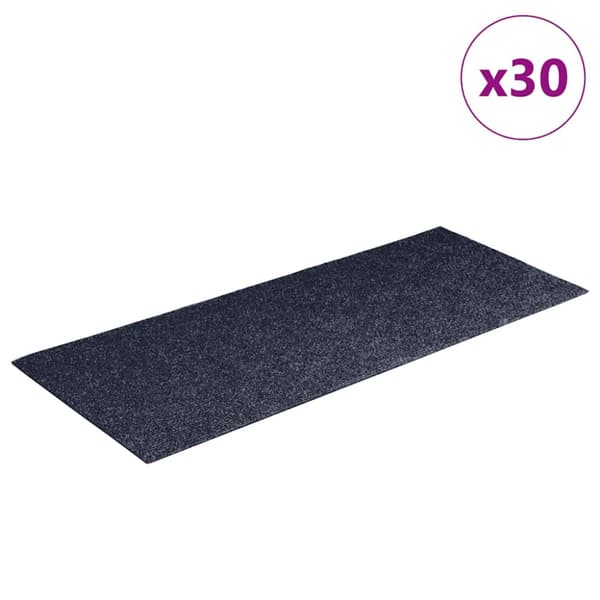 Trappmattor självhäftande 30 st 60x25 cm gråblå rektangulära