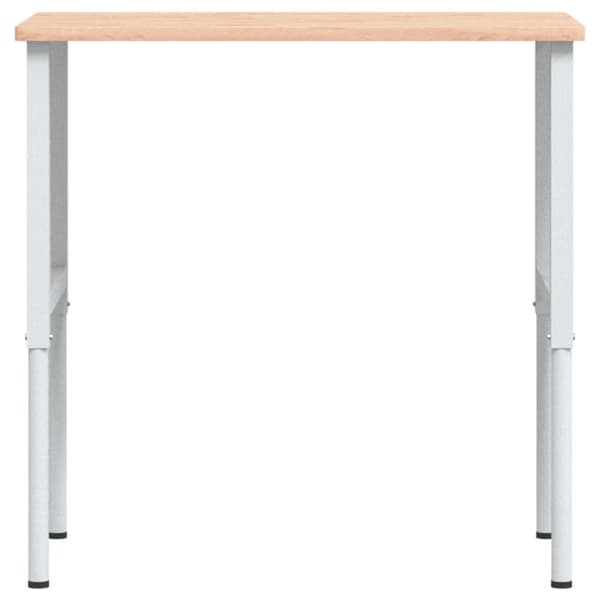 Arbetsbänk 100x60x(71,5-98) cm massivt bokträ rektangulär