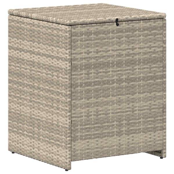Kuddbox Ljusgrå 55 x 55 x 69 cm konstrotting