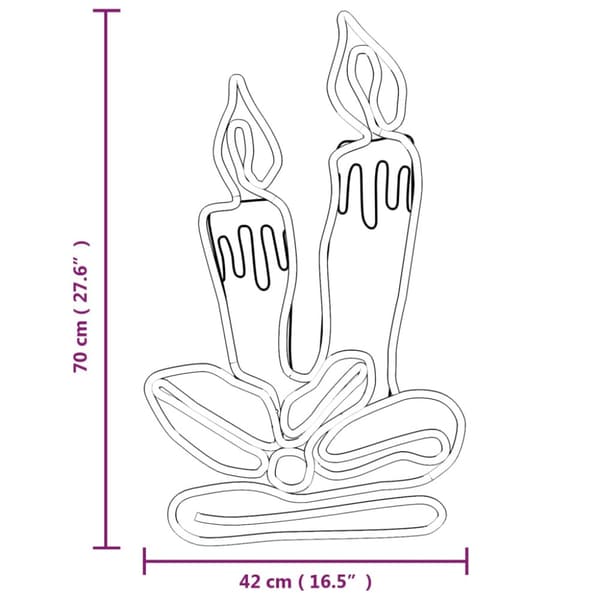 Juldekoration ljus-figur med 144 LEDs 70x42 cm