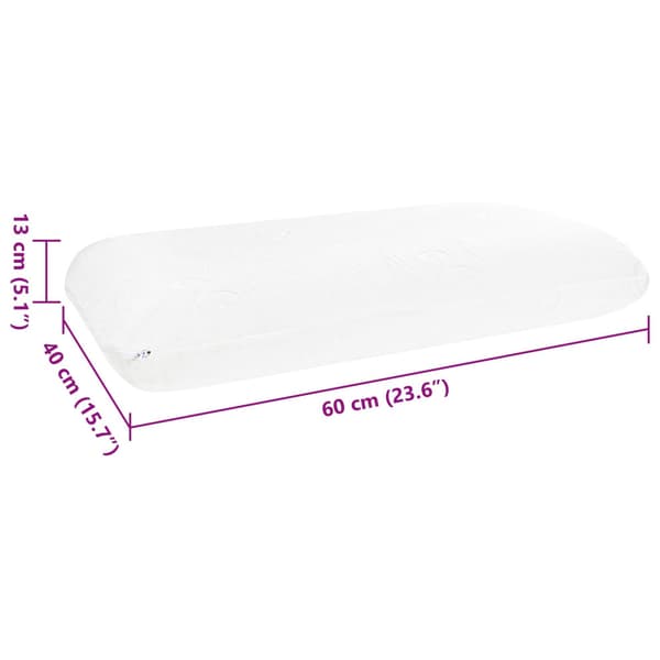 Sovkudde Enfärgad Vit 60 x 40 x 13 cm Gelminneskumm