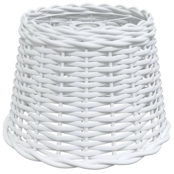 Lampskärm vit Ø30x20 cm korgmaterial