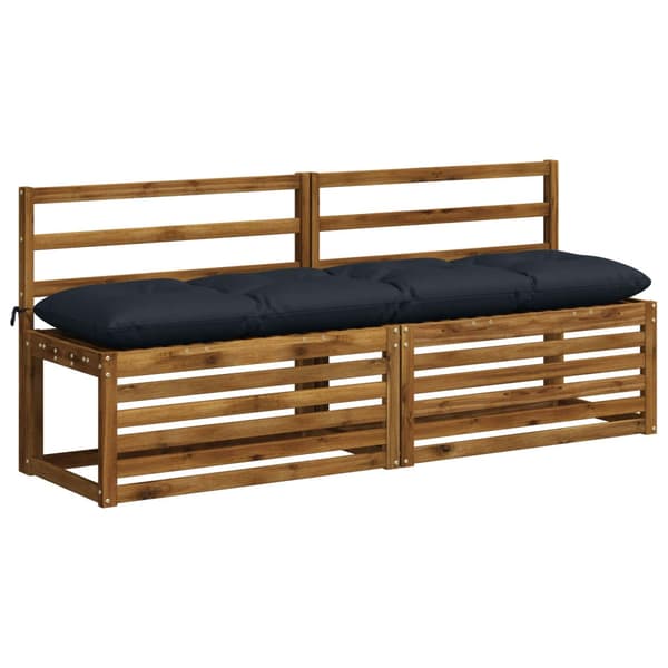 Bänk kudde VIANEN 100% Polyester Mörkblå 180 x 40 x 12 cm
